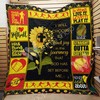 Choose to Find Joy Softball Sunflower Quilt Blanket - Great Gift for Softball Players and Sunflower Lovers