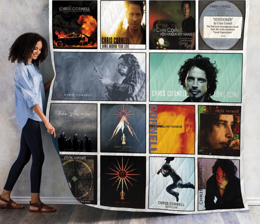 Chris Cornell Throws Albums Quilt Bedding Set for Fans