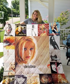 Christina Aguilera Collected Albums Ver Collection Quilt Bedding Set - The Must-Have Addition to Your Collection