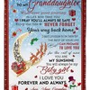 Christmas Blanket for Granddaughter- To My Granddaughter Your Way Back Home Quilt Bedding Set From Papa Birthday.