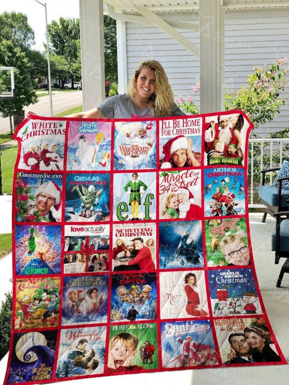 Christmas Movie Quilt Bedding Set 0836 - Festive and Whimsical Quilt Set for the Holidays