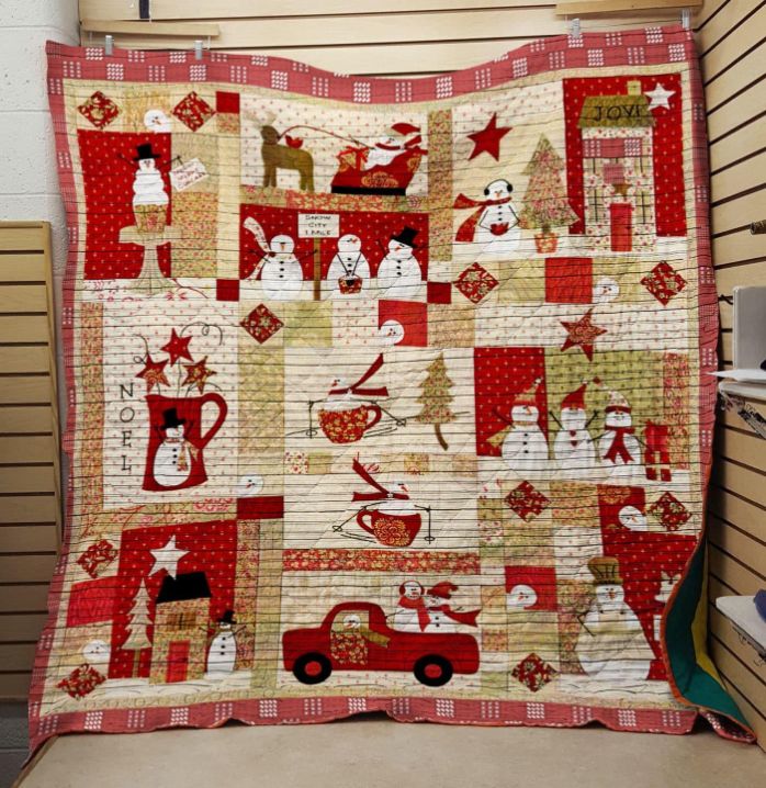 Christmas Quilt Bedding Set For Festive Decor