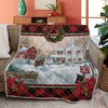Christmas Tree Town Christmas Gift Quilt Blanket - Warm and Comfy