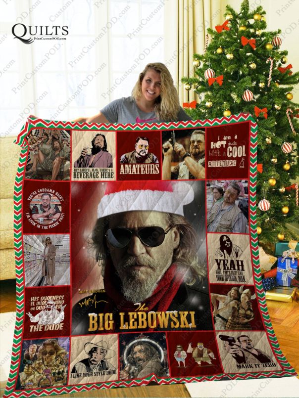 Christmas with The Big Lebowski Collected Quilt Bedding Set