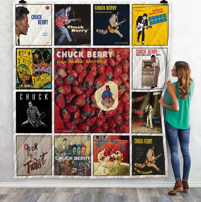 Chuck Berry Combine Quilt Bedding Set - Perfect for Guitar Enthusiasts