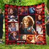 Chucky Childs Play Horror Halloween Quilt Blanket featuring Scary Character