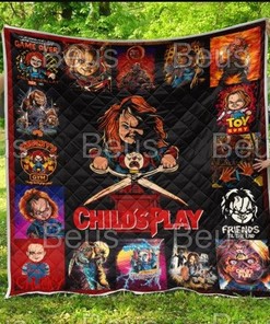 Chucky Childs Play Horror Movie Quilt Blanket for Halloween