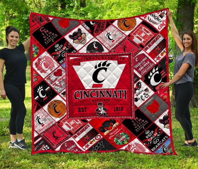 Cincinnati Bearcats Quilt Bedding Set Full