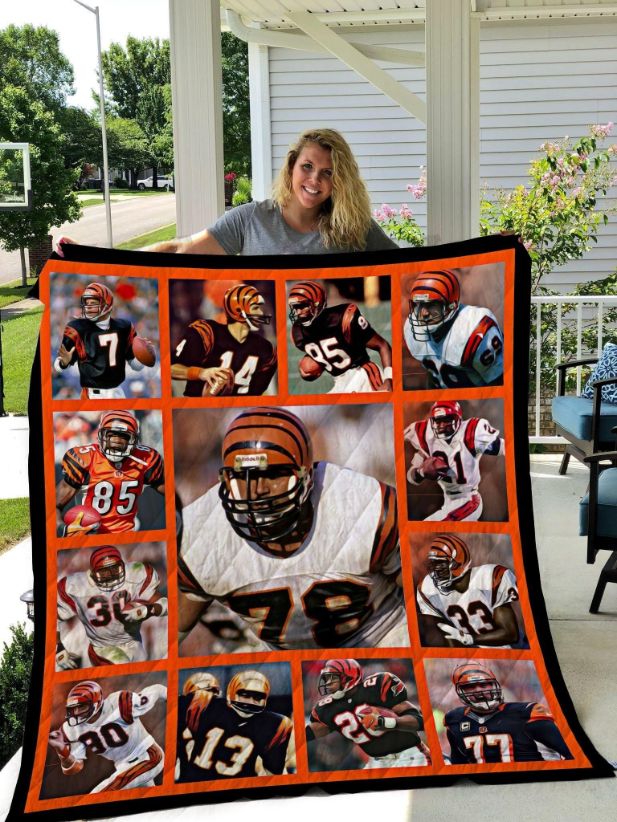 Cincinnati Bengals Legends Quilt Bedding Set for Football Fans