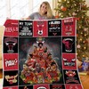 Cincinnati Bulls Bearcats Christmas Tree Quilt Bedding Set - Festive Quilt Bedding Set for College Sports Fans