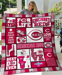 Cincinnati Reds Quilt Bedding Set for Baseball Fans