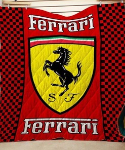 Classic Ferari Logo Quilt Bedding Set