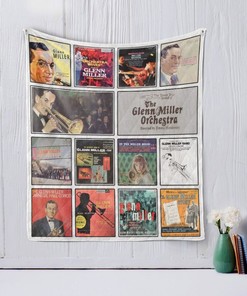 Classic Glenn Miller Quilt Blanket with Timeless Swing Music Theme