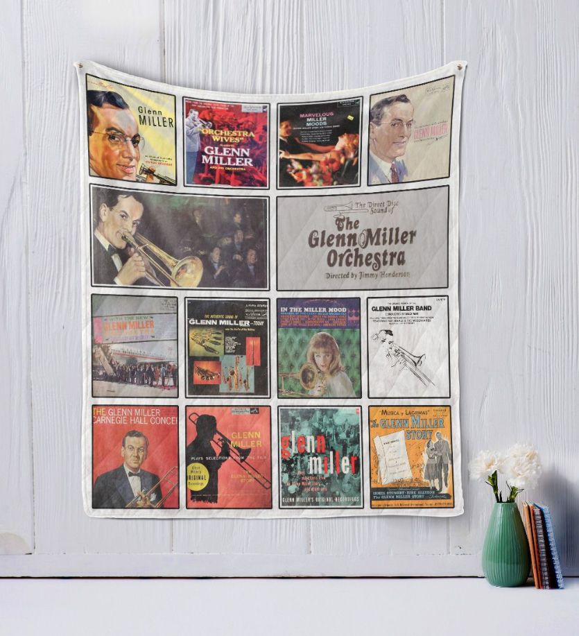 Classic Glenn Miller Quilt Blanket with Timeless Swing Music Theme