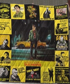 Classic Taxi Driver Movie Quotes Quilt Blanket