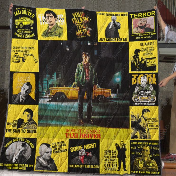 Classic Taxi Driver Movie Quotes Quilt Blanket