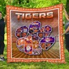 Clemson Tiger Vintage Quilt Blanket with Comfortable Material and Unique Design