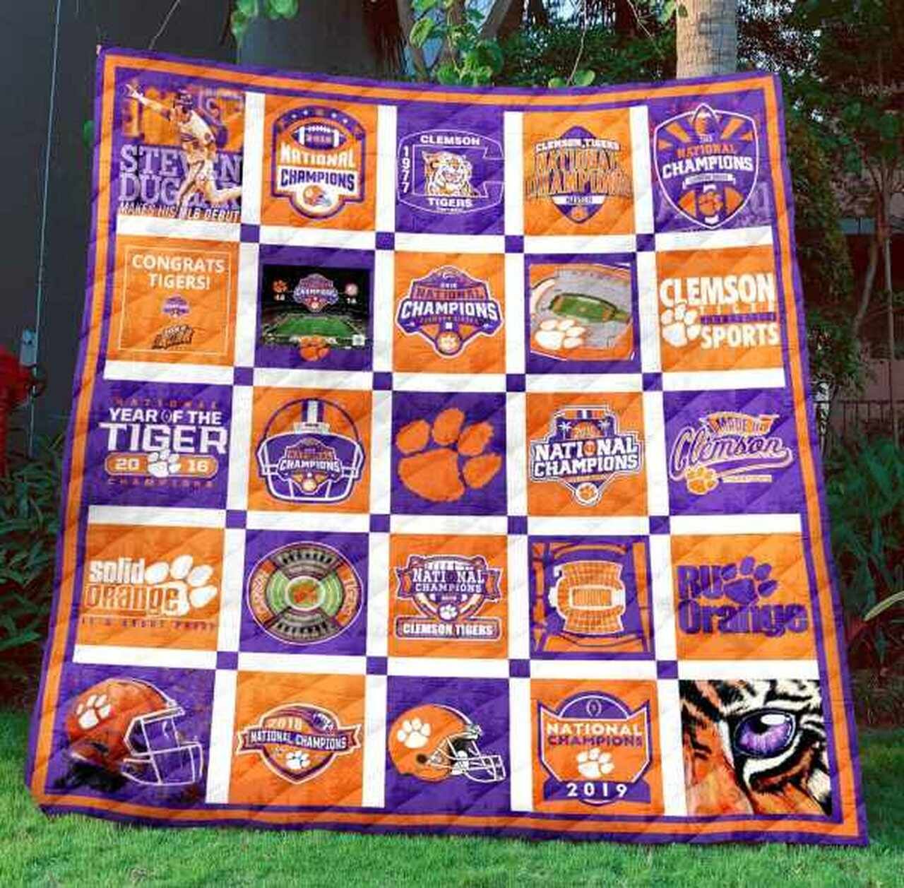 Clemson Tigers NCAA Quilt Bedding Set