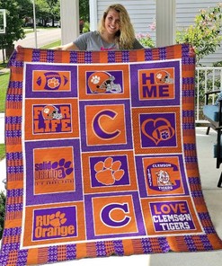 Clemson Tigers Quilt Blanket for Fans of the Team