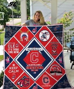 Cleveland Indians Baseball Team MLB Quilt Bedding Set - Perfect for Fans