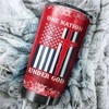 Cleveland Indians MLB Tumbler - One Nation Under God Design for Baseball Fans