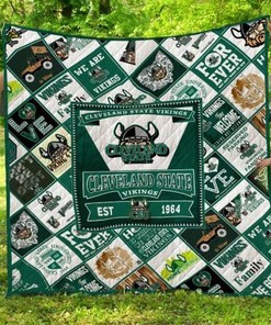 Cleveland State Vikings NCAA Quilted Bedspread for a Vibrant and Soft Bed