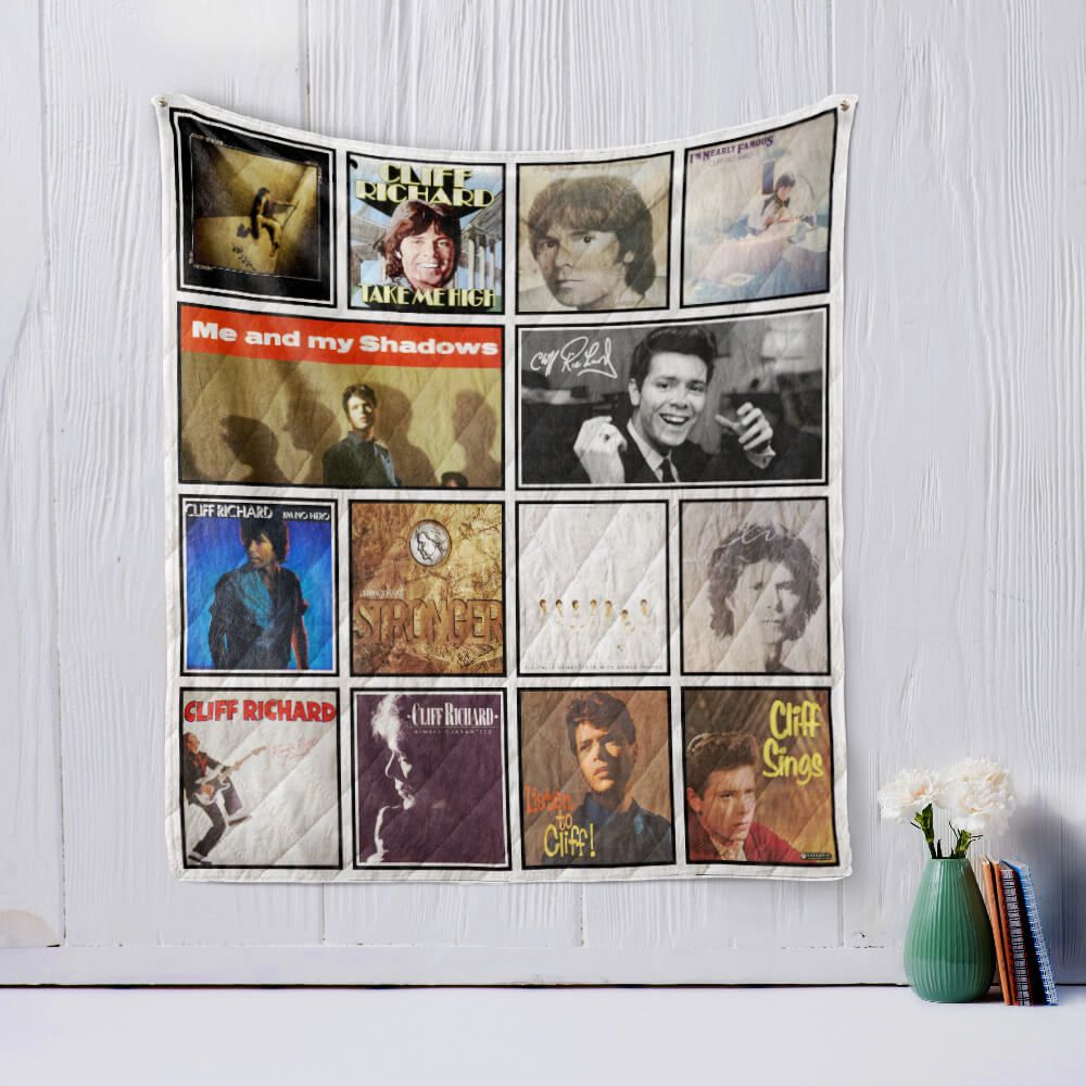 Cliff Richard Quilt Bedding Set with Name