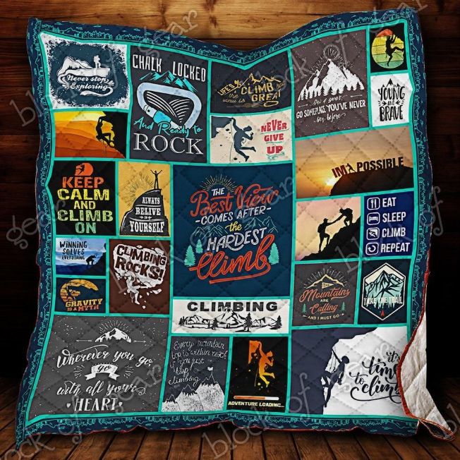Climbing Adventure Quilt Bedding Set for Climbers