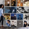 Clint Black Albums Collection Quilt Blanket for a Music Lover