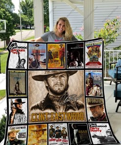 Clint Eastwood Vintage Collection Signed Quilt Blanket for Western Movie Fans
