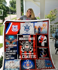 Coast Guard: Quilt Bedding Set with Fleece Blanket for Coast Guard Lovers