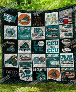 Coastal Carolina Chanticleers CCU Collection NCAA Quilt Blanket - Keep Warm with Chanticleer Pride