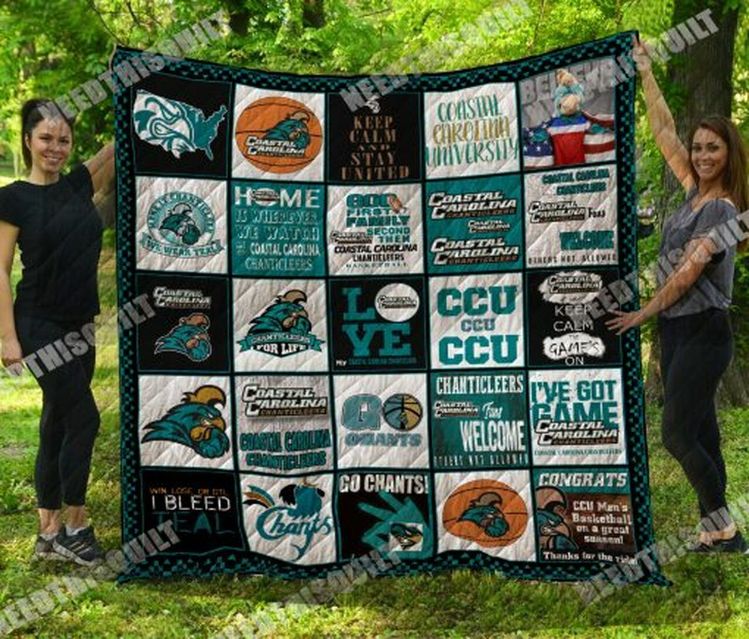 Coastal Carolina Chanticleers CCU Collection NCAA Quilt Blanket - Keep Warm with Chanticleer Pride