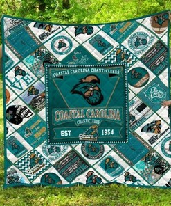Coastal Carolina Chanticleers NCAA Quilted Bedding Set for a Cozy and Stylish Bed.