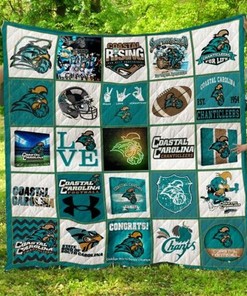 Coastal Rising NCAA Coastal Carolina Chanticleers Collection Quilt Bedding Set for Boys