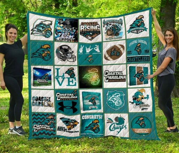 Coastal Rising NCAA Coastal Carolina Chanticleers Collection Quilt Bedding Set for Boys
