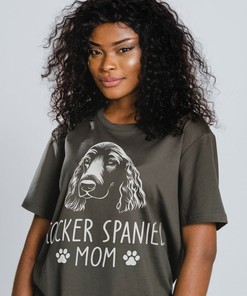Cocker Spaniel Mom Vintage Tee - Retro Dog Lover Shirt for Pet Owners