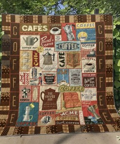 Coffee Quilt Bedding Set for Coffee Lovers