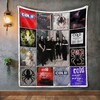 Cold Band's Epic Album Quilt Bedding Set for Rock Fans