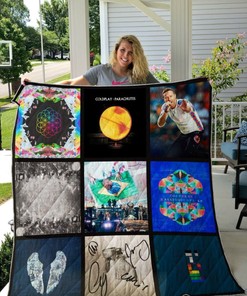Coldplay Single Custom Collection Quilt Blanket for Music Fans