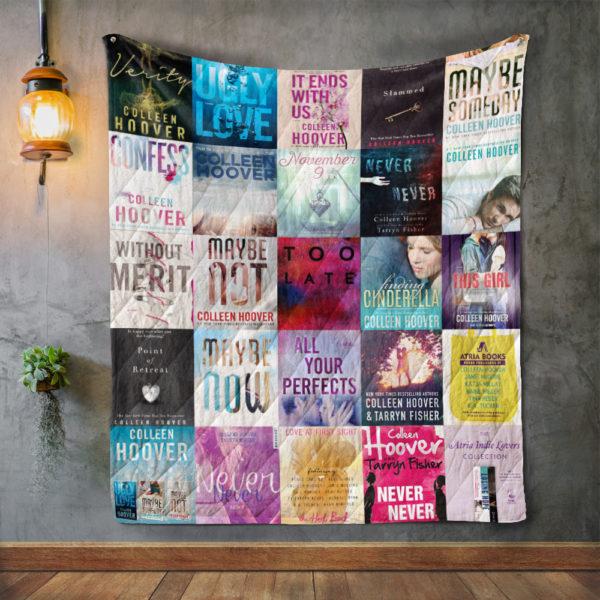 Colleen Hoover Books Quilt Blanket - Best Gifts for Romance Novel Fans