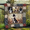 Collie Pets Dog Cute Border Quilt Bedding Set for Dog Lovers
