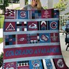 Colorado Avalanche All Season Plus Size Quilt Bedding Set for Hockey Fans