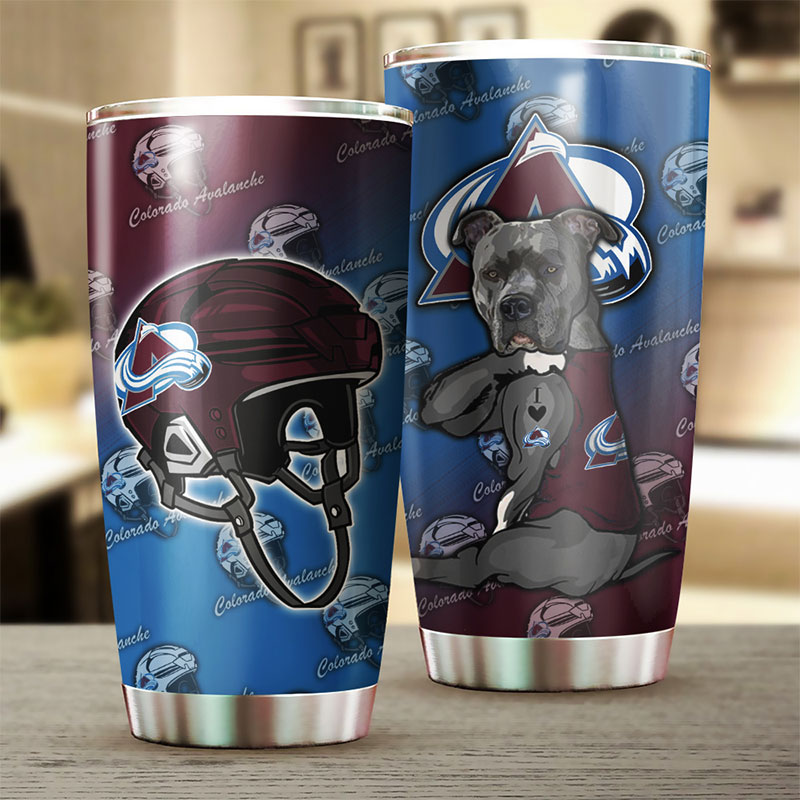 Colorado Avalanche NHL Tumbler - Fun Dog Design - G Fanatics