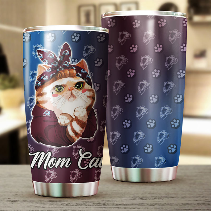 Colorado Avalanche NHL Tumbler for Cat Moms - G Fanatics - Image 2