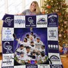 Colorado Rockies Christmas Quilt Bedding Set - Festive Holiday Decor