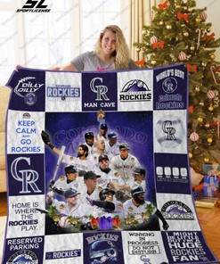 Colorado Rockies Christmas Quilt Bedding Set - Festive Holiday Decor