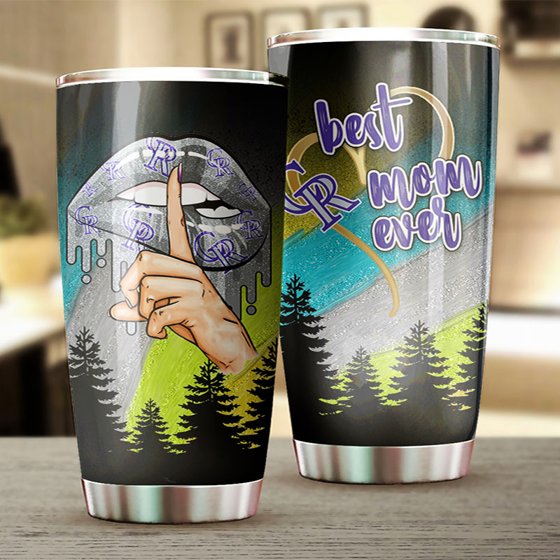 Colorado Rockies MLB Tumbler - Best Mom Ever Personalized Gift for Baseball-loving Moms