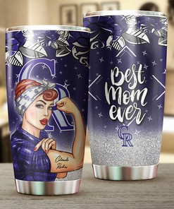 Colorado Rockies MLB Tumbler for Strong Best Mom Ever with Personalized Touch