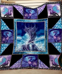 Colorful Dragon Washable Handmade Quilt 2012 - Fantasy-Inspired Quilt Set, Handmade for Quality